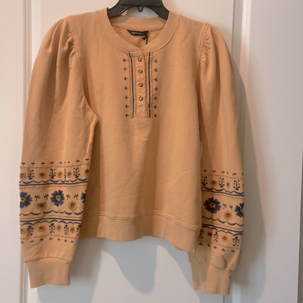 NWT Free People x Driftwood Henley Sweatshirt - Picture 3 of 7